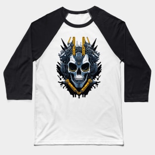 Mecha Skull S01 D99 Baseball T-Shirt